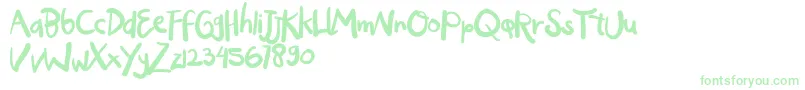 OGYIGO Font – Green Fonts on White Background