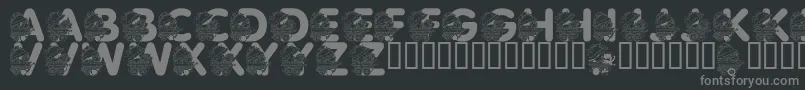 LmsPrettyBabyPony Font – Gray Fonts on Black Background