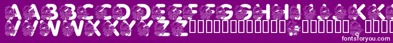 fuente LmsPrettyBabyPony – Fuentes Blancas Sobre Fondo Morado