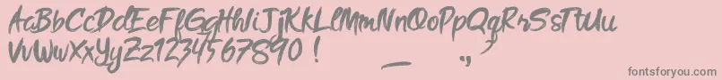 More about Oh golds DEMO Font Oh golds DEMO Font – Gray Fonts on Pink Background