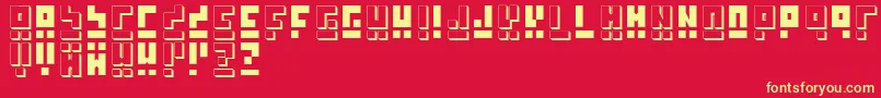 Oh Jay   Dker Font – Yellow Fonts on Red Background