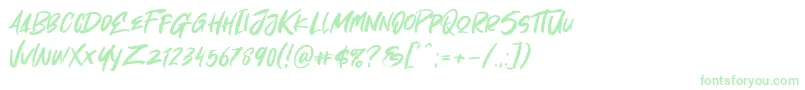 Weitere Informationen zur Oh Now-Schriftart Oh Now-Schriftart – Grüne Schriften auf weißem Hintergrund