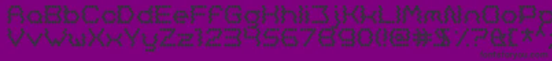 フォントOh, Beehive – 紫の背景に黒い文字