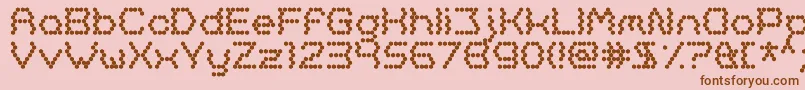 Oh, Beehive Font – Brown Fonts on Pink Background