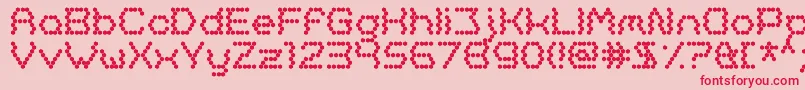 Oh, Beehive Font – Red Fonts on Pink Background