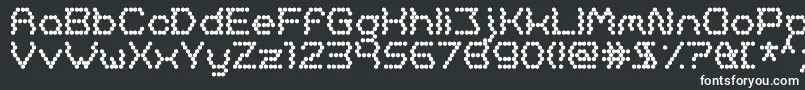 Oh, Beehive-fontti – valkoiset fontit mustalla taustalla