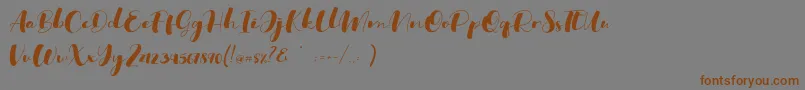 Ohio Font – Brown Fonts on Gray Background