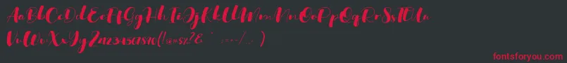 Ohio Font – Red Fonts on Black Background