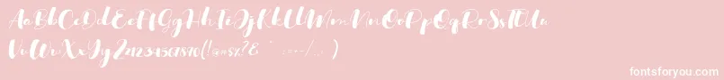 Ohio Font – White Fonts on Pink Background