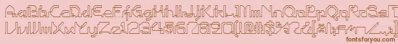 OHIOP    Font – Brown Fonts on Pink Background