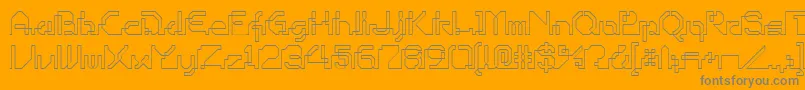 OHIOP    Font – Gray Fonts on Orange Background