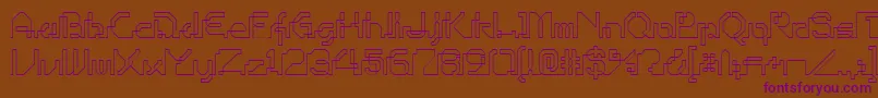 OHIOP    Font – Purple Fonts on Brown Background