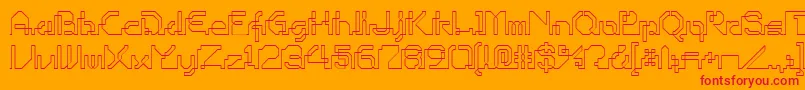 OHIOP    Font – Red Fonts on Orange Background