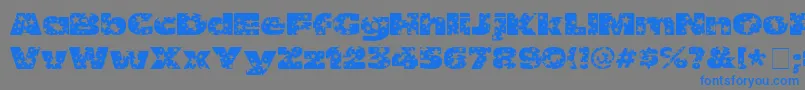 OhMyGodStars Font – Blue Fonts on Gray Background