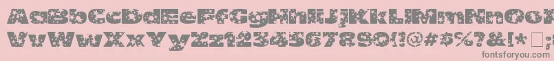 OhMyGodStars Font – Gray Fonts on Pink Background