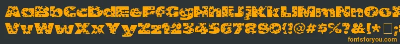 OhMyGodStars Font – Orange Fonts on Black Background