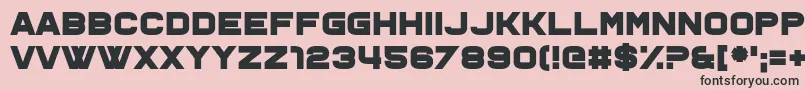 Ohno Font – Black Fonts on Pink Background