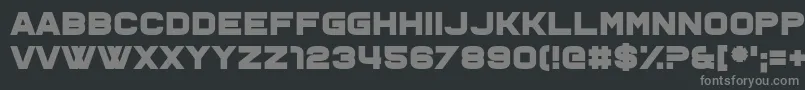 Шрифт Ohno – серые шрифты на чёрном фоне