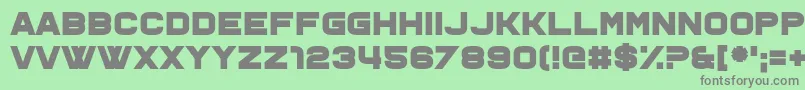 Ohno Font – Gray Fonts on Green Background