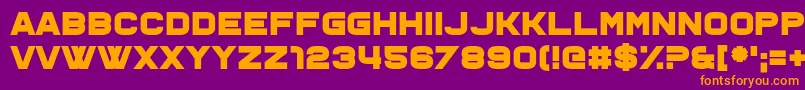 Ohno Font – Orange Fonts on Purple Background