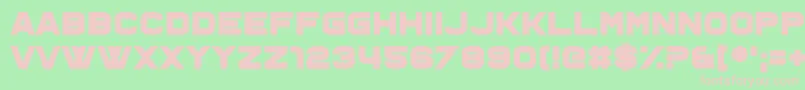 Ohno Font – Pink Fonts on Green Background