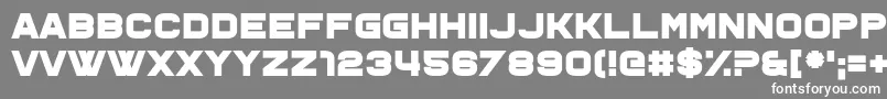 Ohno-Schriftart – Weiße Schriften auf grauem Hintergrund