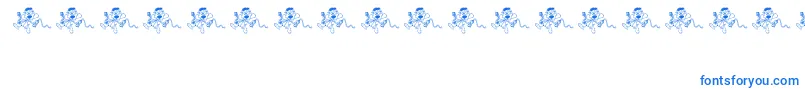 Czcionka Ohno – niebieskie czcionki na białym tle