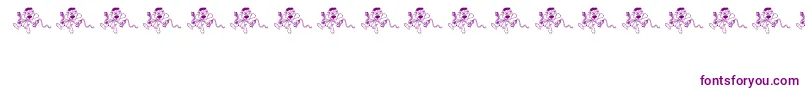 Czcionka Ohno – fioletowe czcionki na białym tle