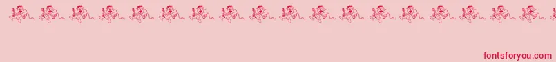Ohno-Schriftart – Rote Schriften auf rosa Hintergrund