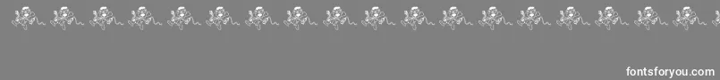 Czcionka Ohno – białe czcionki na szarym tle