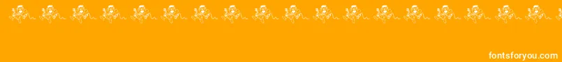 Ohno-fontti – valkoiset fontit oranssilla taustalla