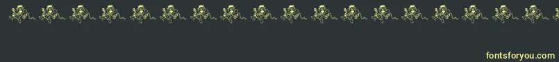 Czcionka Ohno – żółte czcionki na czarnym tle