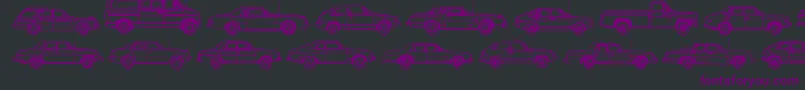 oil crisis a Font – Purple Fonts on Black Background