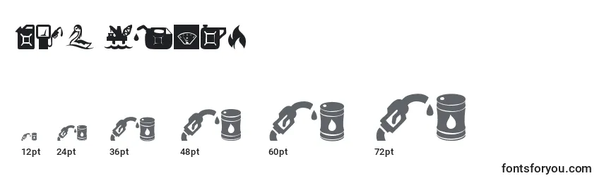 Oil Icons Font Sizes