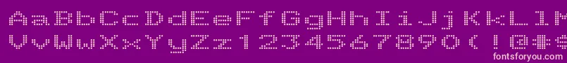 Więcej informacji o czcionce Telidonex ffy Czcionka Telidonex ffy – różowe czcionki na fioletowym tle