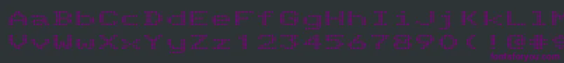 Telidonex ffy-Schriftart – Violette Schriften auf schwarzem Hintergrund