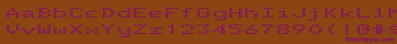 Telidonex ffy Font – Purple Fonts on Brown Background