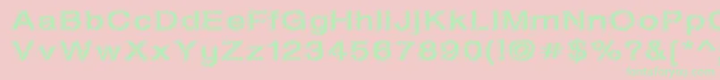 Oil On The Water Font – Green Fonts on Pink Background
