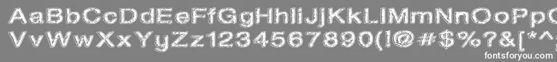 Oil On The Water Font – White Fonts on Gray Background