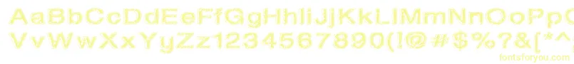 Oil On The Water-Schriftart – Gelbe Schriften