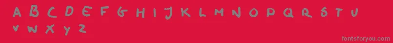 oilhand Font – Gray Fonts on Red Background