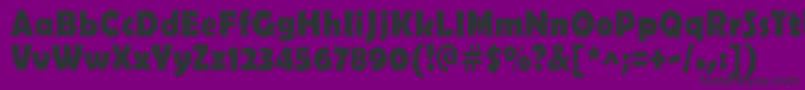 Ojovanic Bold Font – Black Fonts on Purple Background