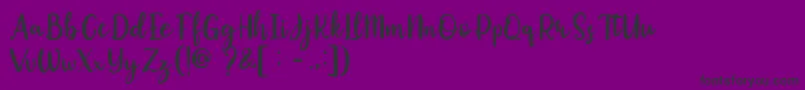 Okuland Demo Font – Black Fonts on Purple Background