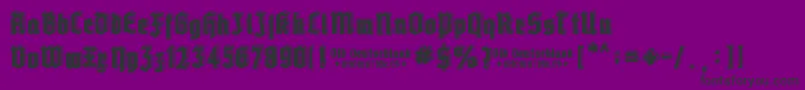 Old Deutschland Font – Black Fonts on Purple Background