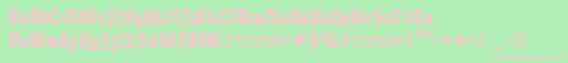 Old Deutschland Font – Pink Fonts on Green Background