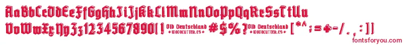 Old Deutschland Font – Red Fonts