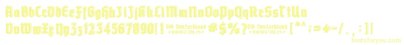 Old Deutschland Font – Yellow Fonts