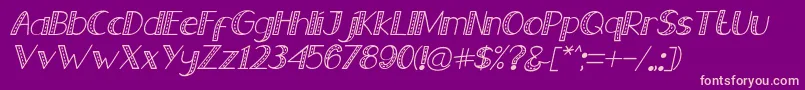 Old Jeans   Italic Font – Pink Fonts on Purple Background
