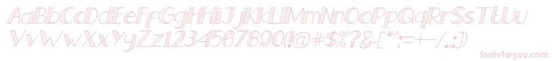 Old Jeans   Italic Font – Pink Fonts on White Background