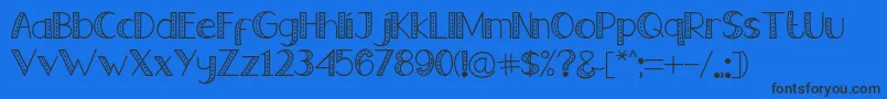 Old Jeans   Reguler Font – Black Fonts on Blue Background